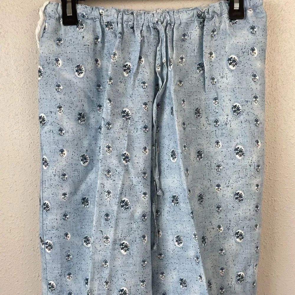 Carol Anderson Matching Linen Button Down Shirt and Crop Pants Size M EUC - Picture 7 of 10